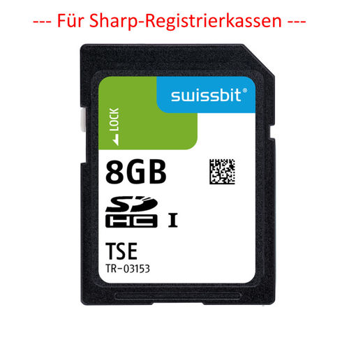 TSE SD-Karte swissbit - für Sharp-Kassenmodelle - Lizenz-Laufzeit 3 Jahre