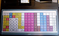 Kassensystem-Sharp-ER-A421_Tastaturfeld